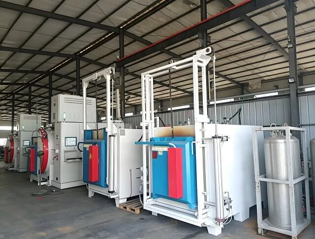 Horno industrial de templado de c&aacute;mara con puerta de apertura vertical