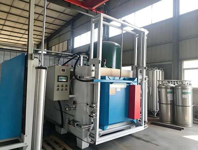 Horno industrial de templado de c&aacute;mara con puerta de apertura vertical
