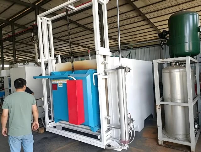 Horno industrial de templado de c&aacute;mara con puerta de apertura vertical