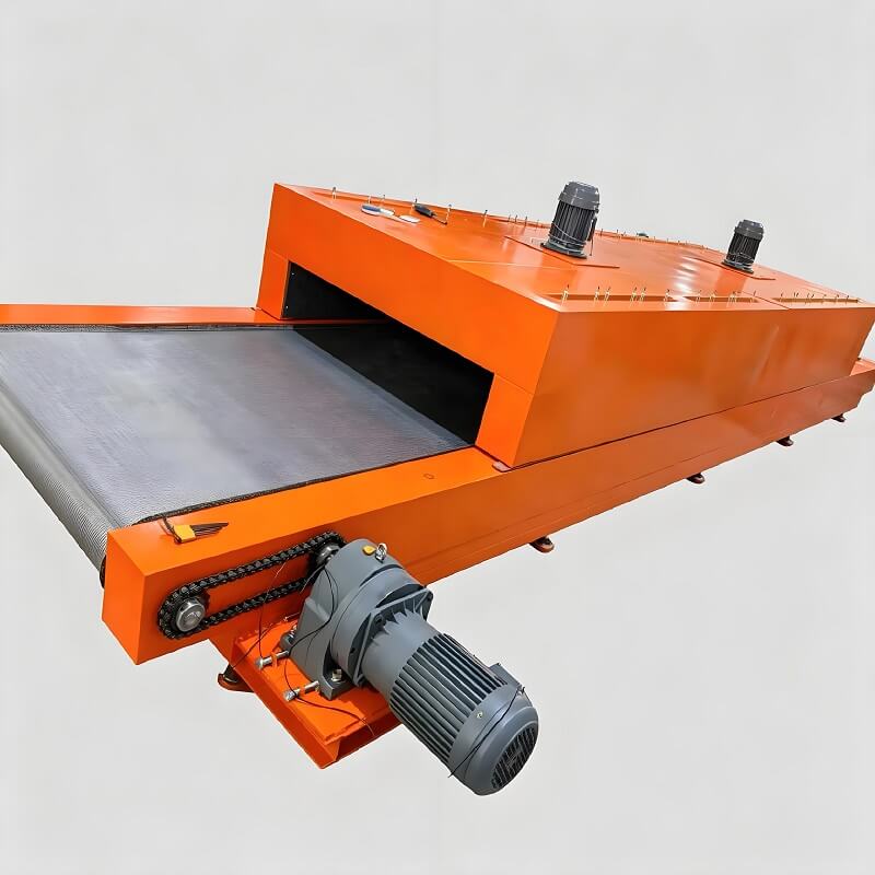 Horno de templado con correa de malla continua | 50°C-300°C Personalizable para tratamiento térmico