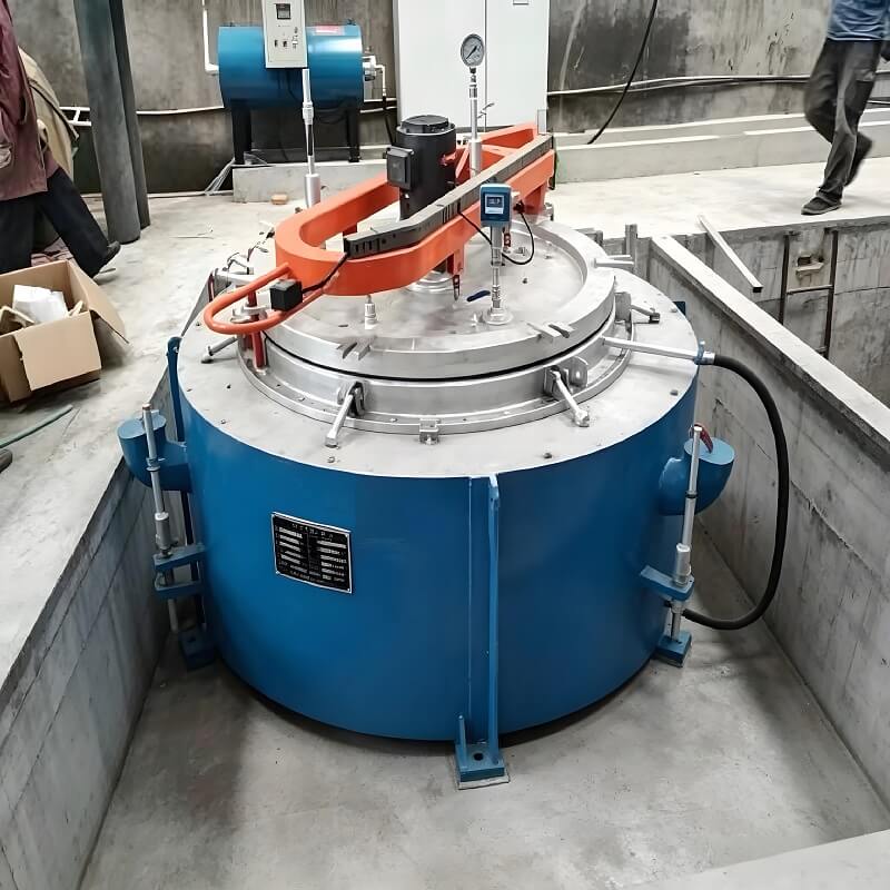 Horno de Nitruración Industrial con Postoxidación | Sistema de tratamiento térmico NCO tipo pozo