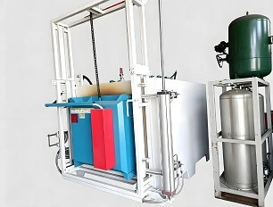 Horno de templado en atm&oacute;sfera de nitr&oacute;geno con desplazamiento previo al vac&iacute;o para moldes y piezas
