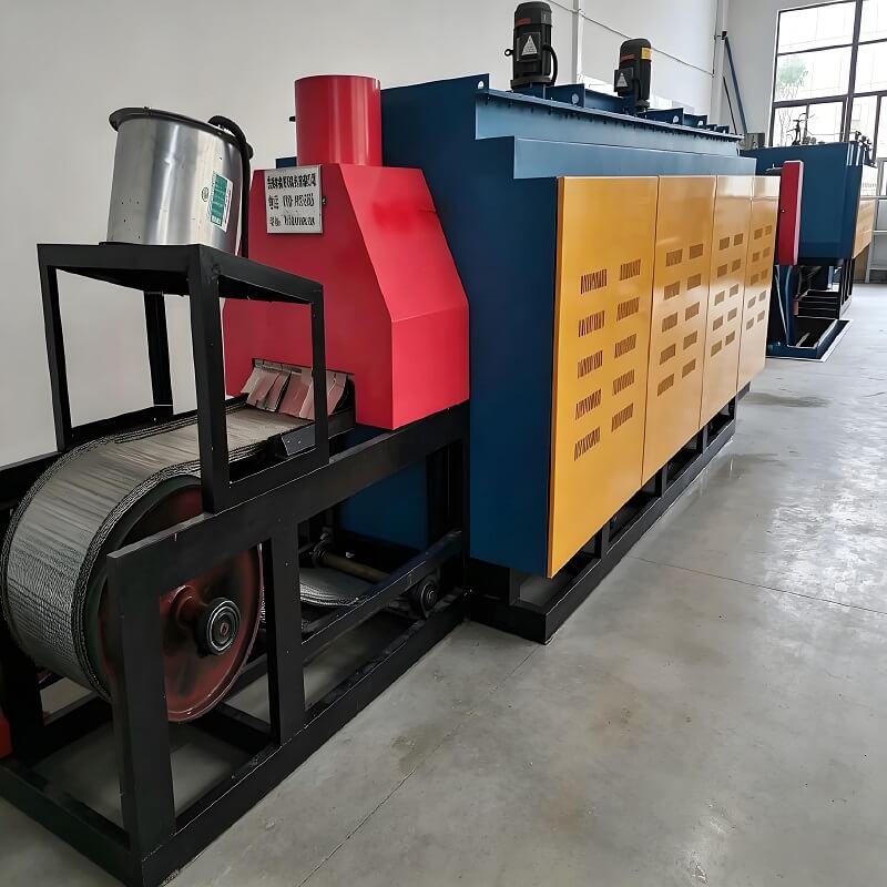 Horno de tratamiento térmico protegido atmósfera continua del horno de correa de malla de mufla