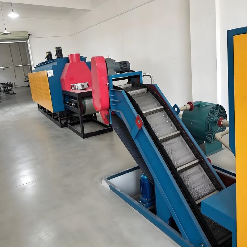 Horno automático de correa de malla de mufla PLC para pulvimetalurgia y piezas de hardware