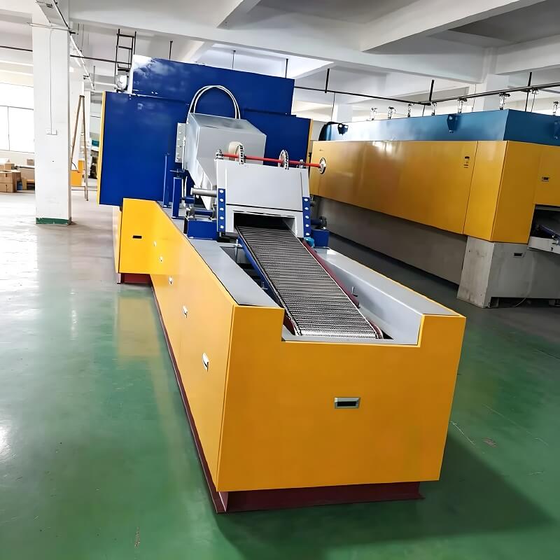 Horno de recocido brillante de correa continua de malla, tratamiento térmico sin oxidación para policía de acero inoxidable
