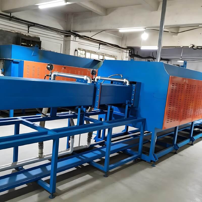 Horno de soldadura fuerte de recocido brillante con correa de malla continua para intercambiador de calor de cobre y acero inoxidable