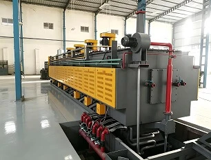 Tipo l&iacute;nea de enfriamiento del rodillo del tratamiento t&eacute;rmico continuo del horno de correa de malla