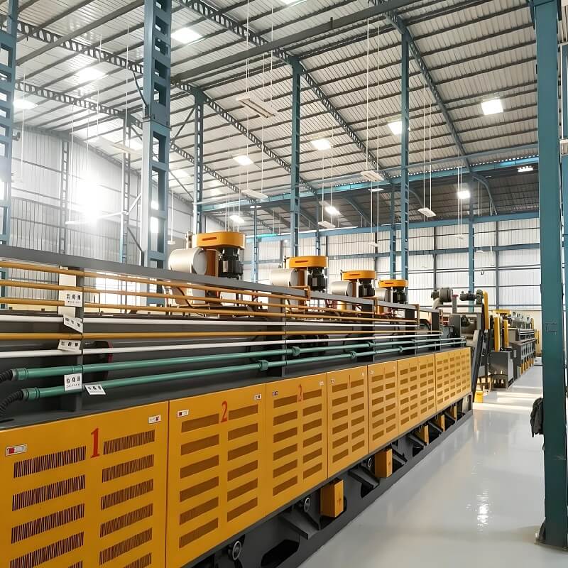 Línea de procesamiento de piezas de metal completamente automática con horno de correa de malla tipo rodillo de fábrica de China