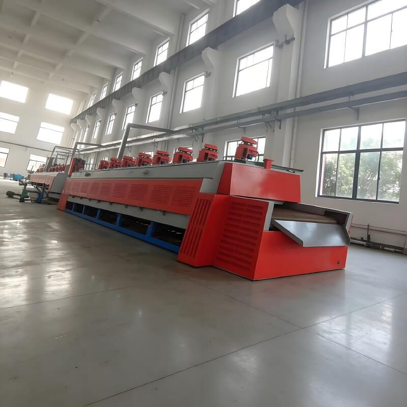 Horno automático de templado con correa de malla, horno de alivio de tensión controlado por PLC para piezas de automóvil