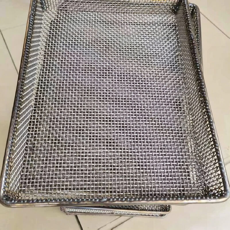 Bandeja de malla de sinterización de acero inoxidable de alta temperatura 310S para horno de vacío de metalurgia de polvos