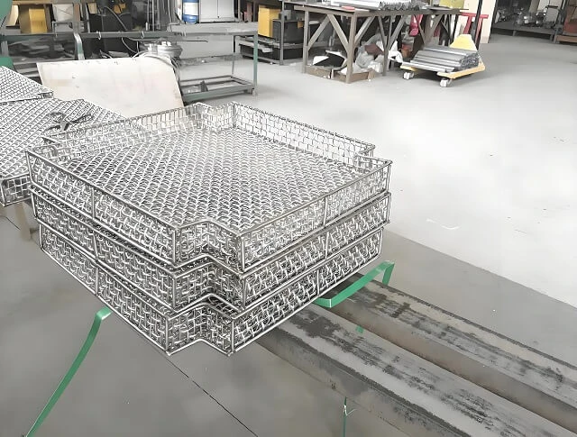 Cesta de la malla de la sinterizaci&oacute;n de la metalurgia de polvo para el proceso de alta temperatura