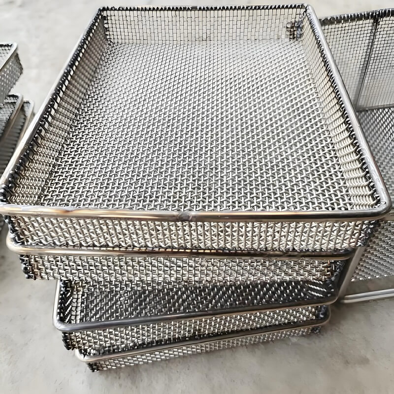 Cesta de la malla de la sinterización de la metalurgia de polvo para el proceso de alta temperatura de la sinterización de las piezas de metal