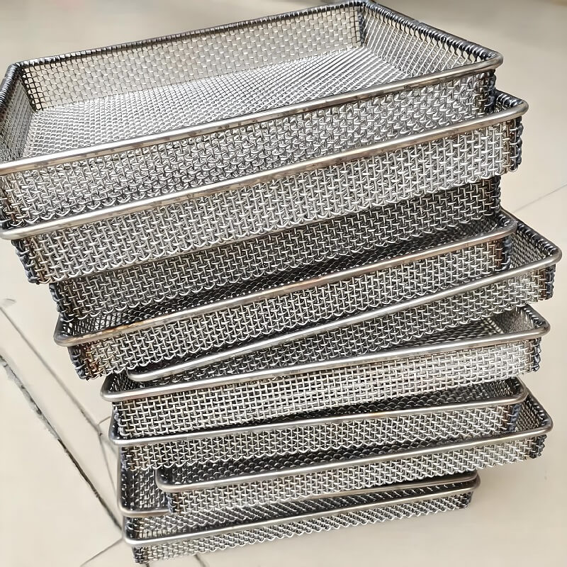 Cesta de la malla de la sinterización de la metalurgia de polvo para el proceso de alta temperatura de la sinterización de las piezas de metal