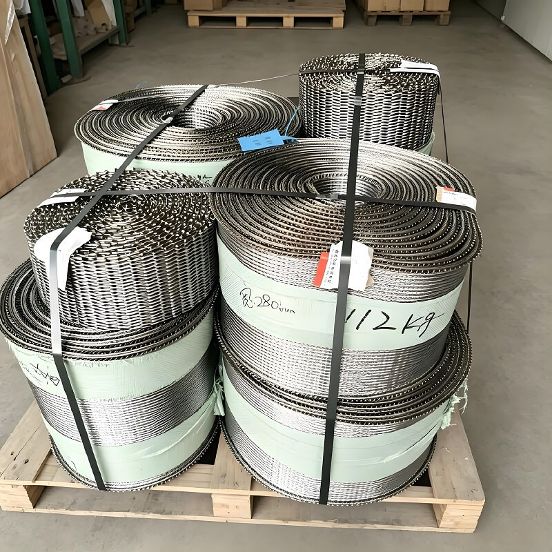 Correa de encargo del horno de la protección de la atmósfera de la correa de la malla del sinterizado del acero inoxidable para el tratamiento térmico