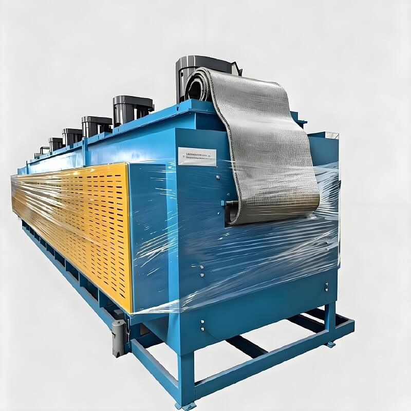 Horno automático de templado de cinta transportadora de malla de acero inoxidable para resortes de rodamientos