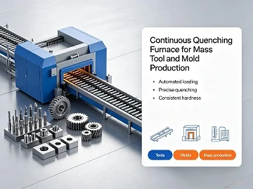 Horno de enfriamiento continuo para la producci&oacute;n masiva de herramientas y moldes