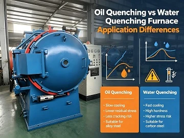 Diferencias de aplicaci&oacute;n entre hornos de enfriamiento con aceite y hornos de enfriamiento con agua