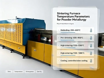 Par&aacute;metros de temperatura del horno de sinterizaci&oacute;n para cer&aacute;mica y metalurgia de polvos