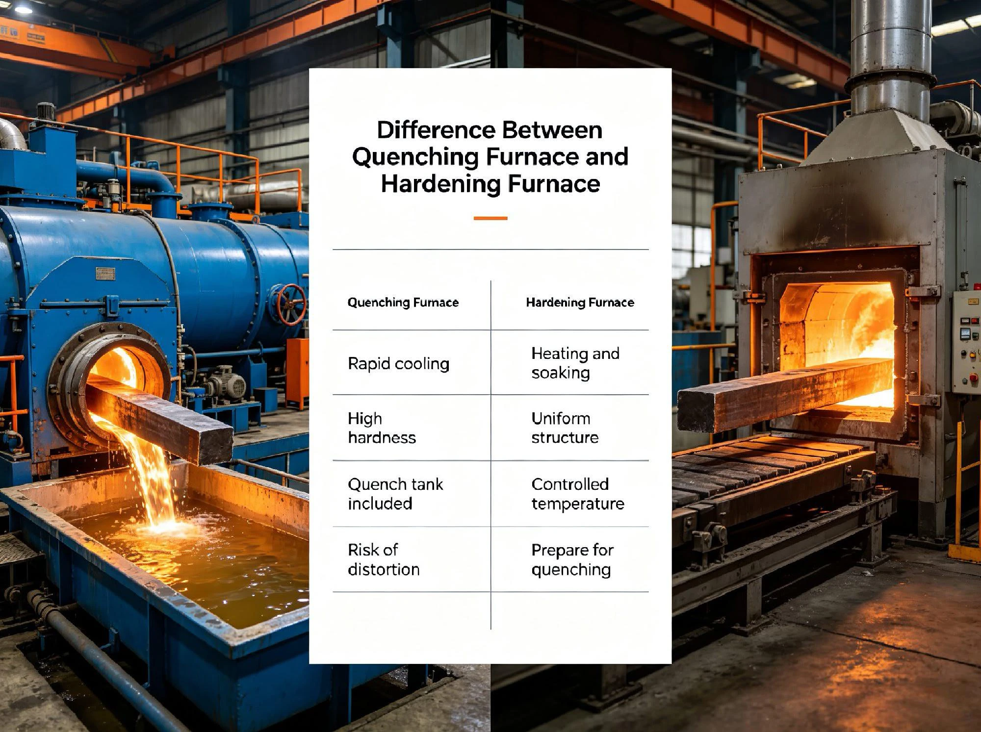Diferencia entre horno de enfriamiento y horno de endurecimiento