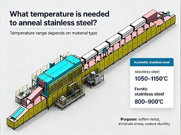 &iquest;Qu&eacute; temperatura se necesita para recocer el acero inoxidable?
