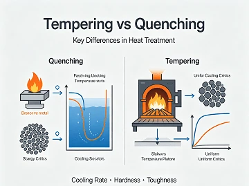 Templado versus templado: diferencias clave en el tratamiento t&eacute;rmico