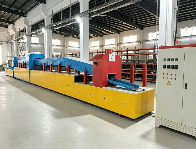 Horno de recocido brillante con correa continua para piezas de acero inoxidable y soldadura fuerte e
