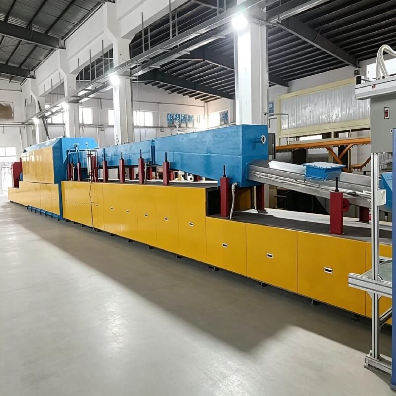 Horno de recocido brillante de correa continua para piezas de acero inoxidable y soldadura fuerte en atmósfera H₂