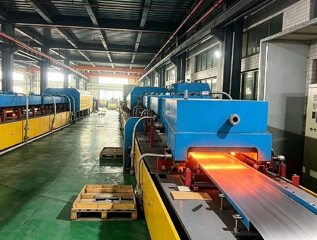 Horno de recocido con correa de acero con atm&oacute;sfera protectora para tratamiento de soluci&oacute;n continua