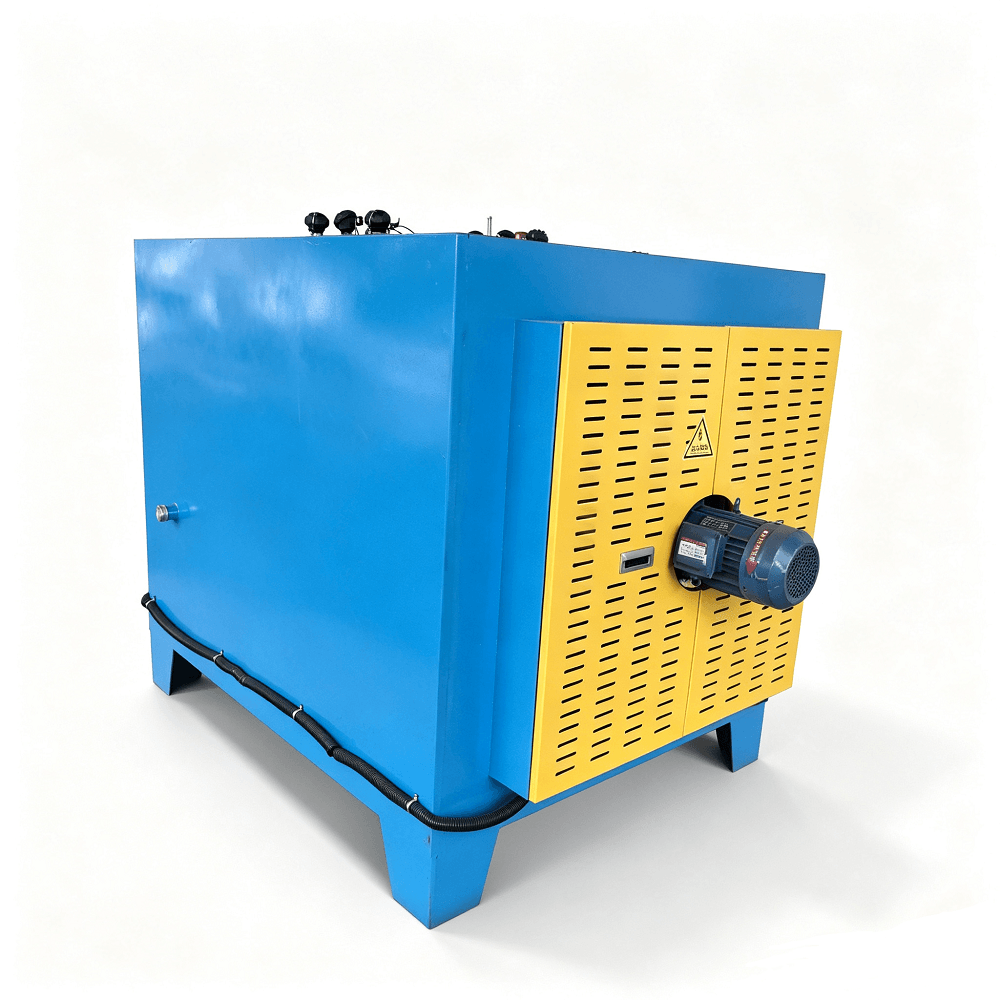 Horno de templado de caja de dispositivo de seguridad de doble zona de 50 kW 650 ℃ para aliviar la tensión del metal